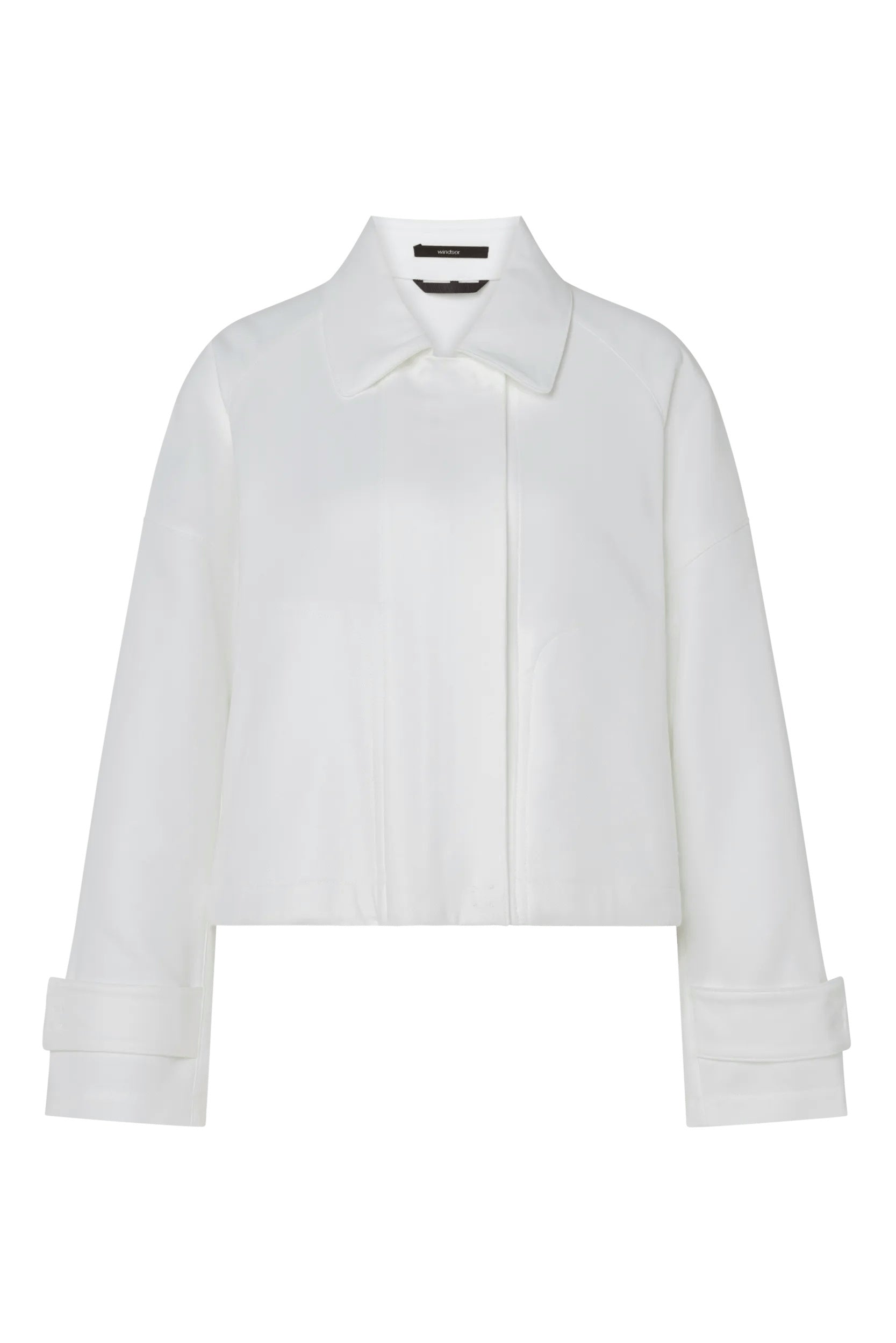 Blazerjacke aus Baumwolle - White 100 - Weiß