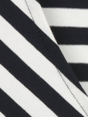 T-Shirt V-Ausschnitt - 814954-navy / offwhite - Weiß | Schwarz