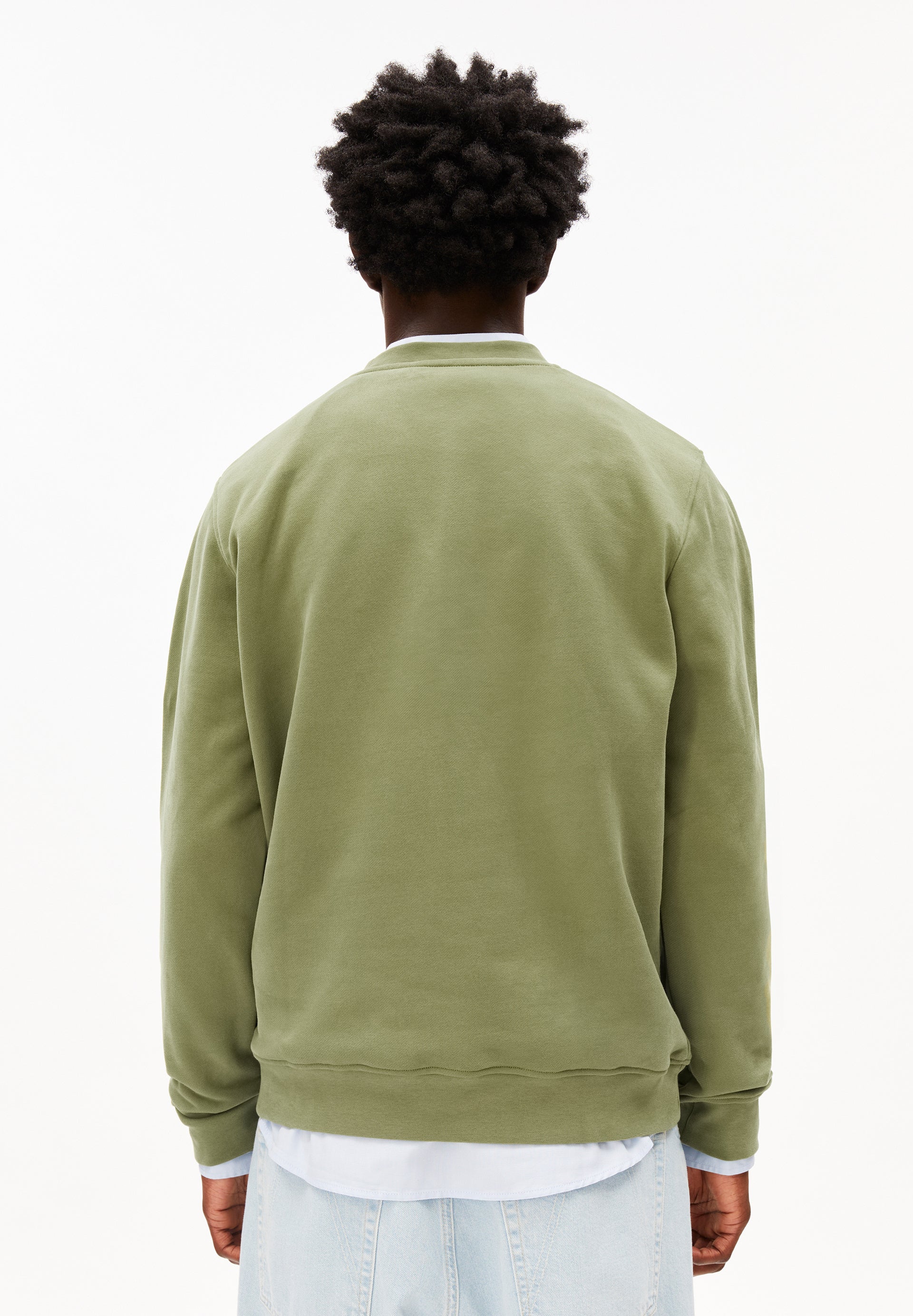 Sweatshirt aus Bio-Baumwolle - 3453-fatigue green - Grün