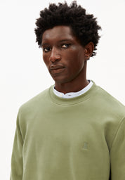 Sweatshirt aus Bio-Baumwolle - 3453-fatigue green - Grün
