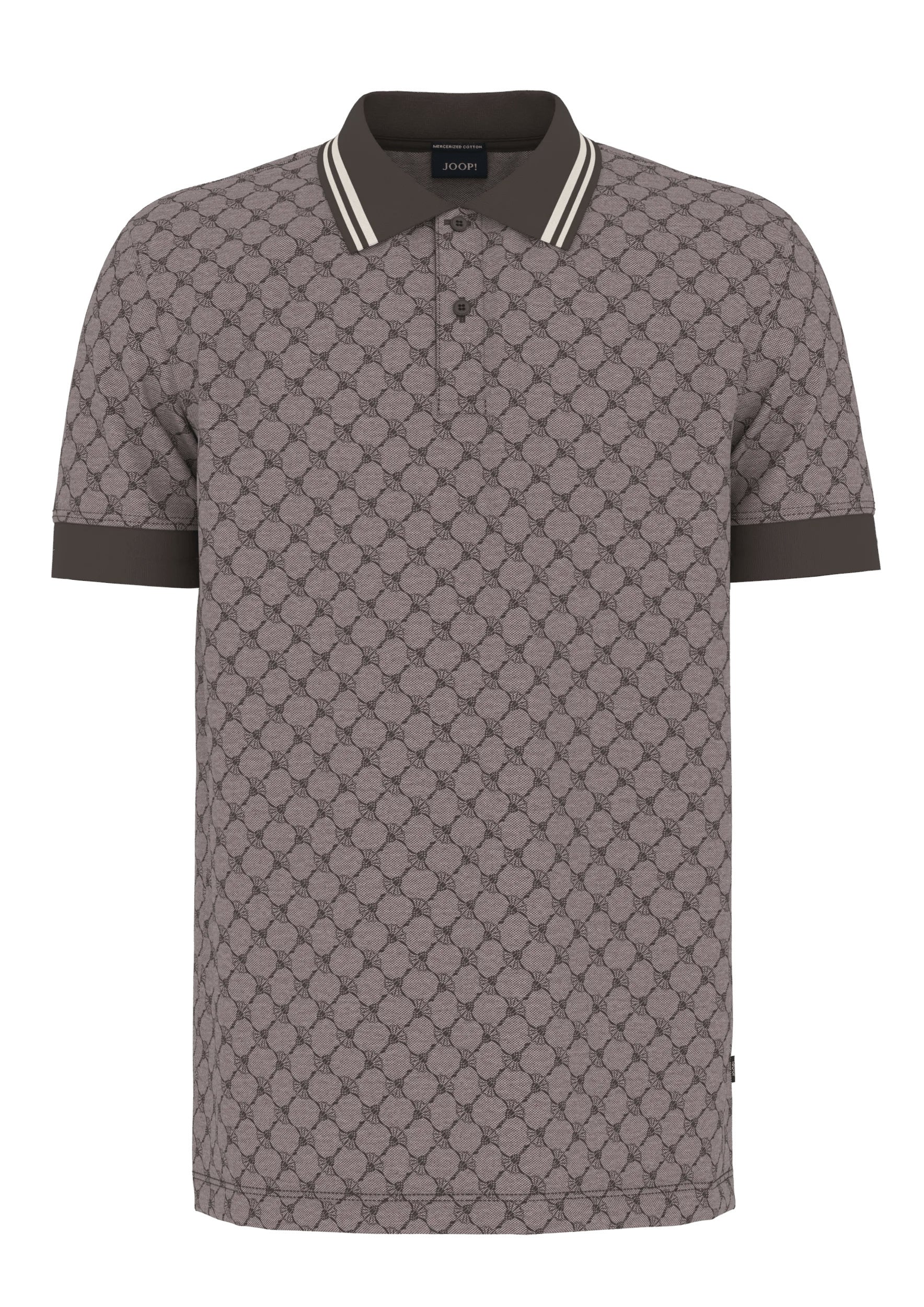Poloshirt aus Baumwolle - 204 - Braun