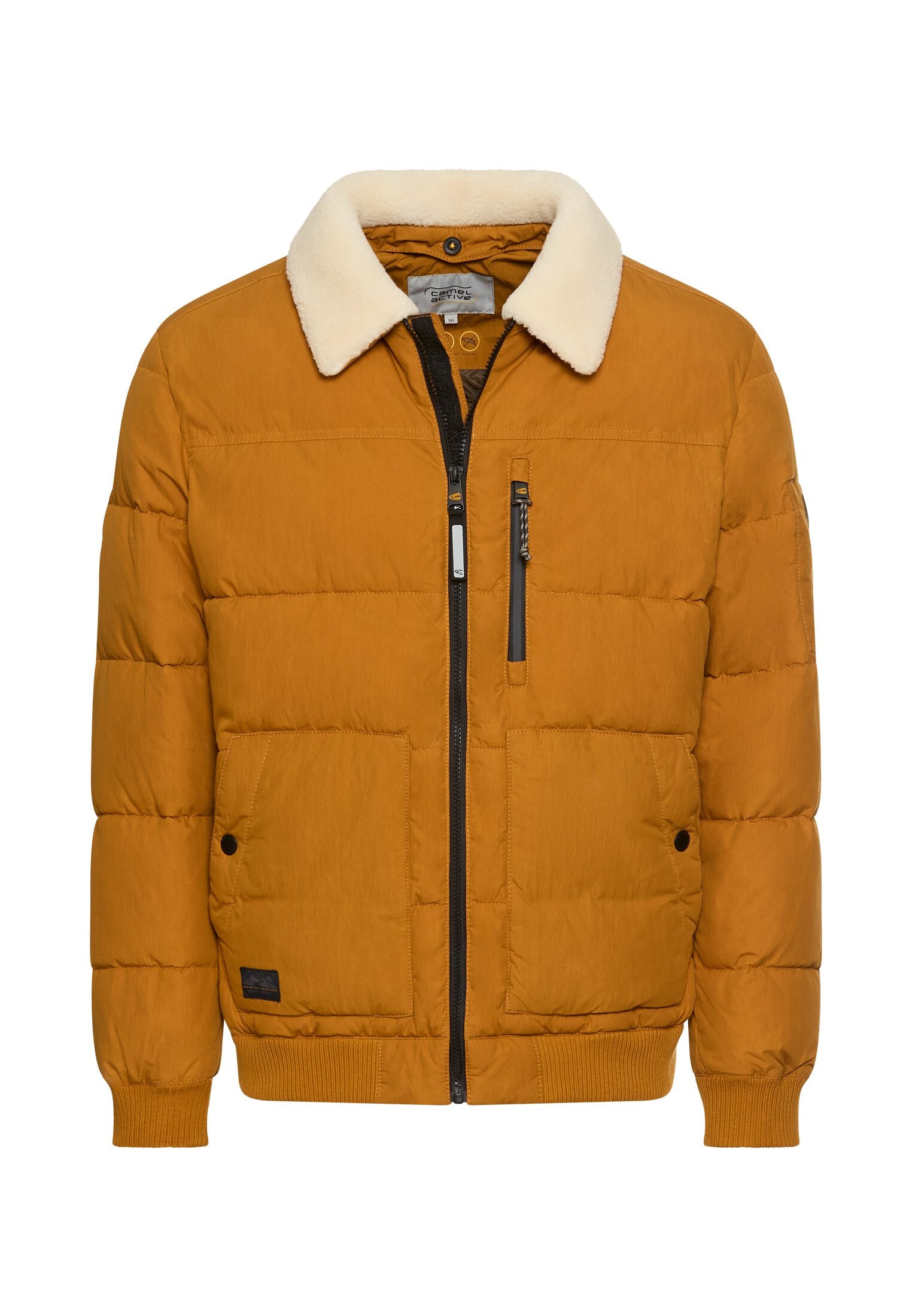 Blouson mit abnehmbarem Kragen - 67-Burned Yellow - Orange