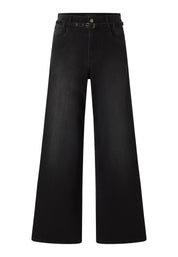 Jeans LIVA Wide Leg - 115-anthracite used - Schwarz