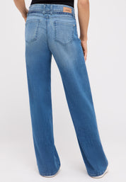 Jeans Wide Leg Liz Belt - 3458-light blue used - Blau