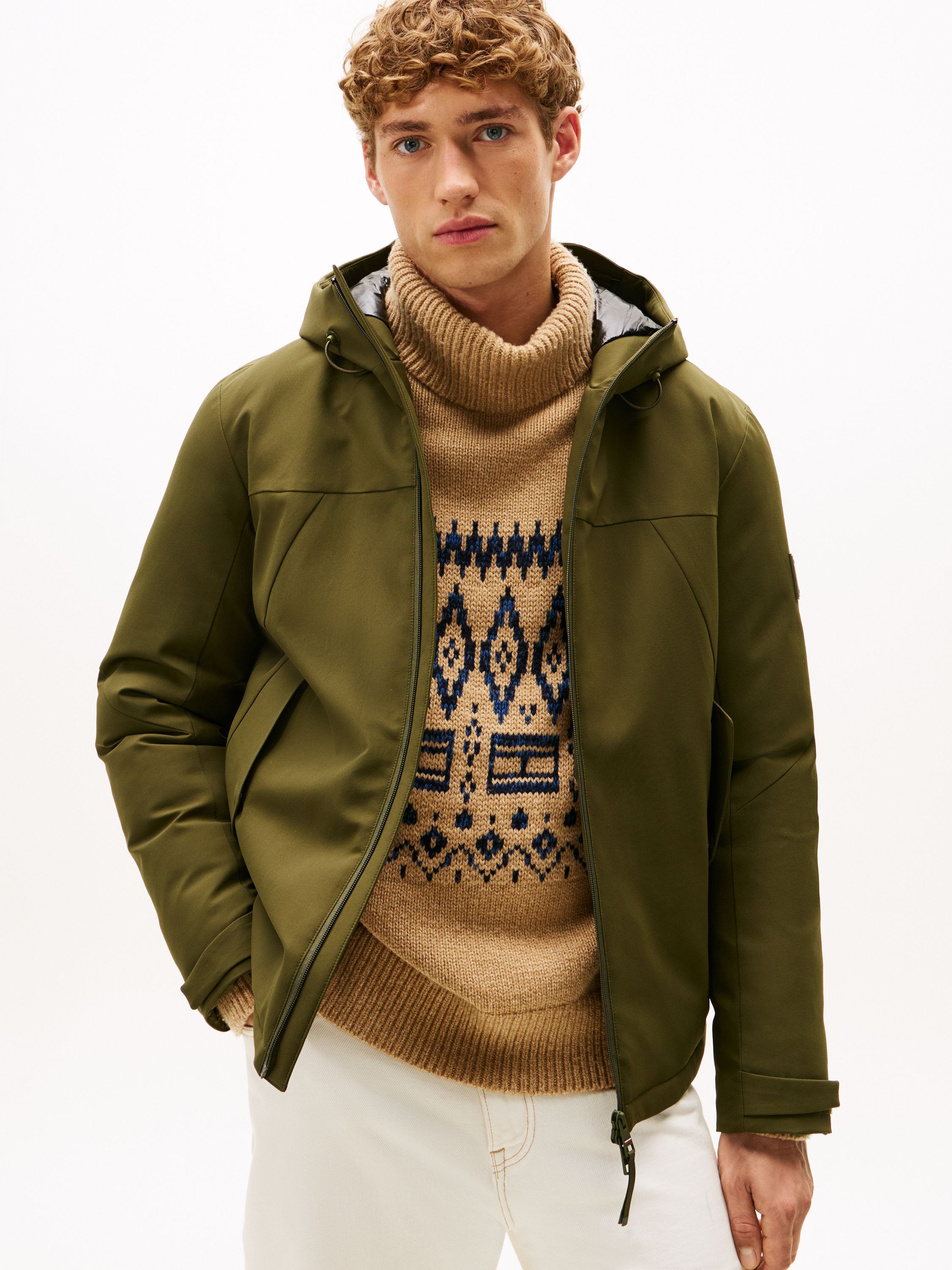 Übergangsjacke mit Kapuze - MT1-GREEN - Grün