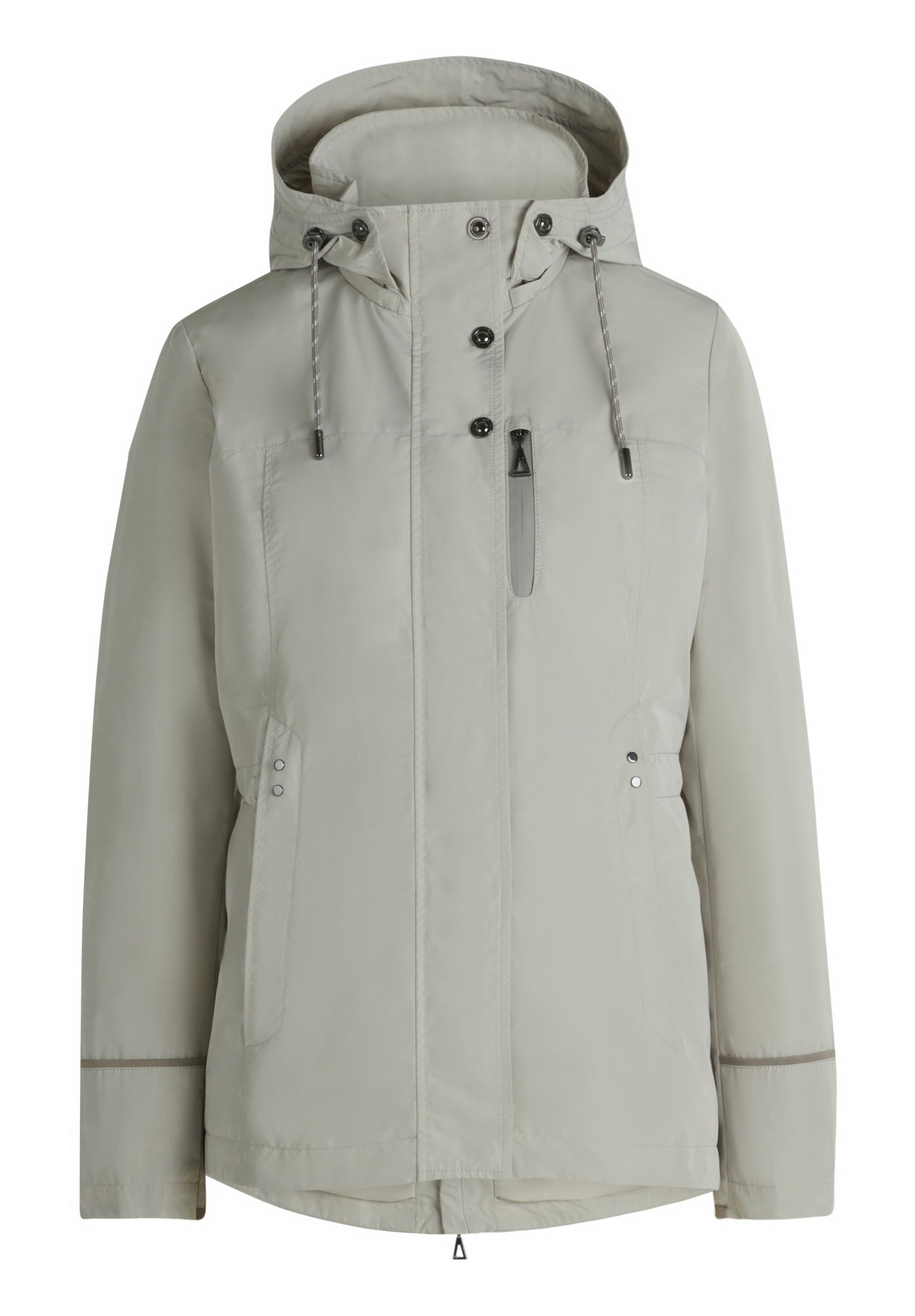 Übergangsjacke mit Kapuze - 9076-Silver Rock - Grau