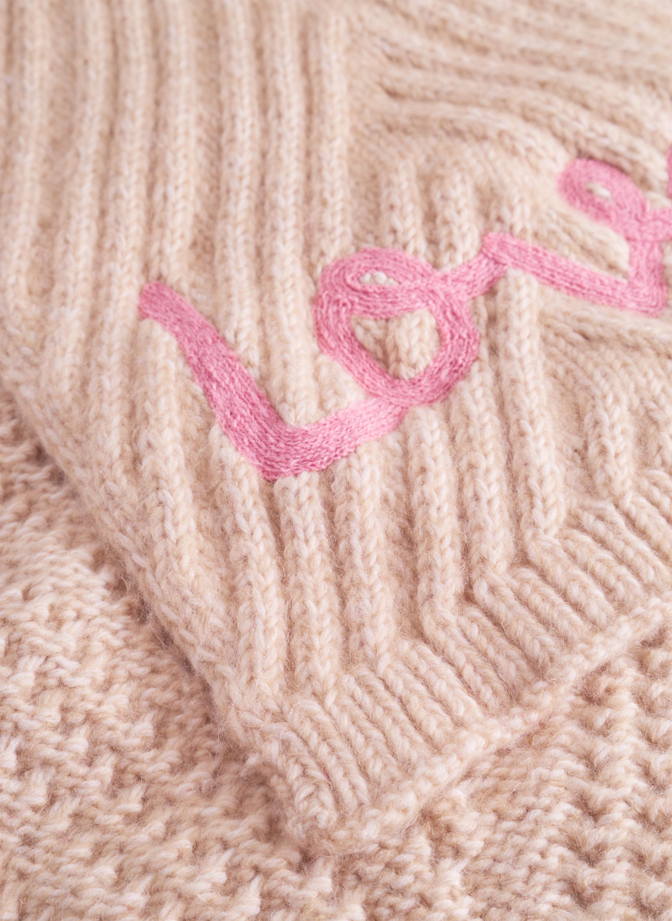 Schal LOVE - BEI2 - Beige