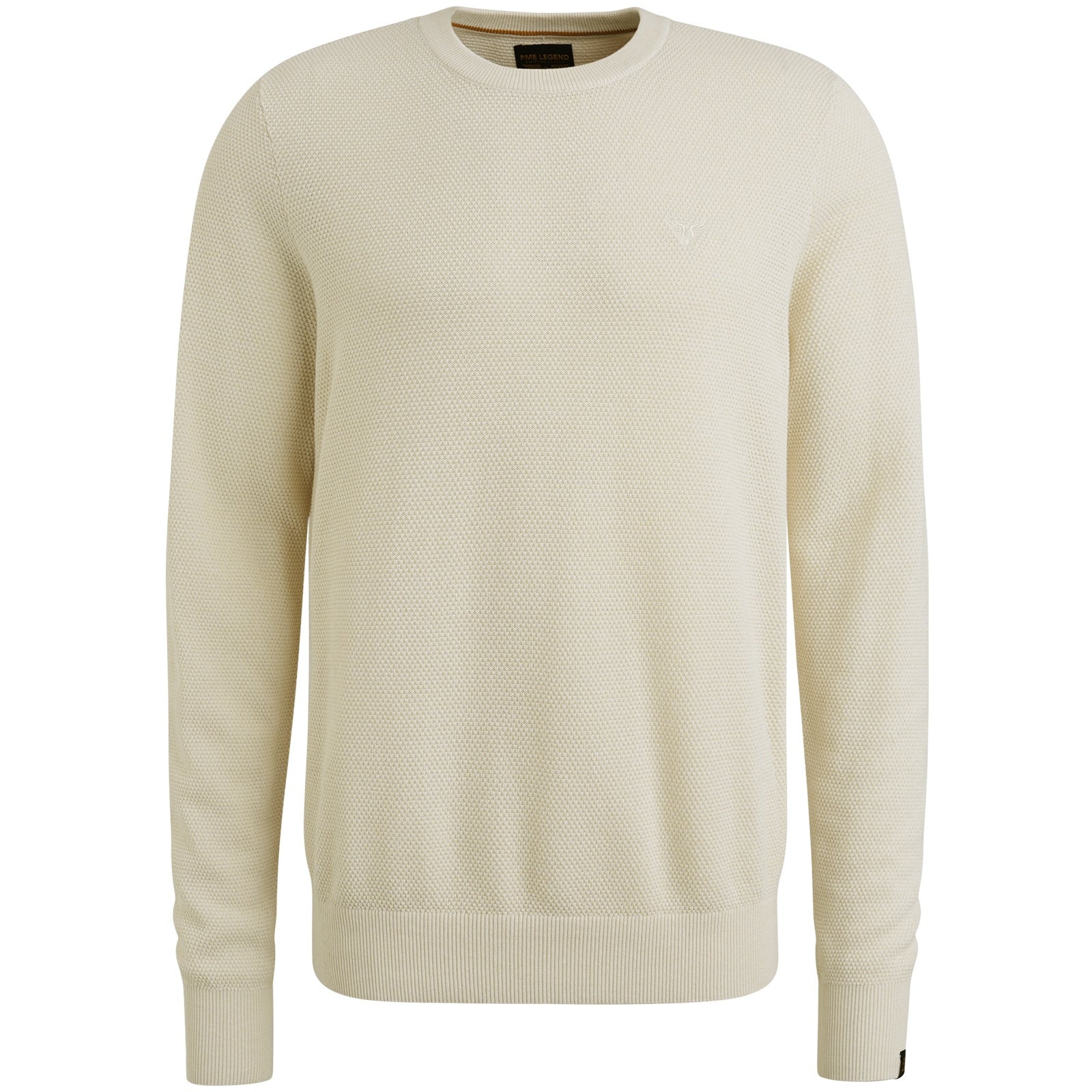 Strickpullover - 910-Bone White Melee - Weiß