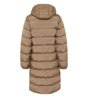 Steppmantel mit Kapuze - 0031 - Braun