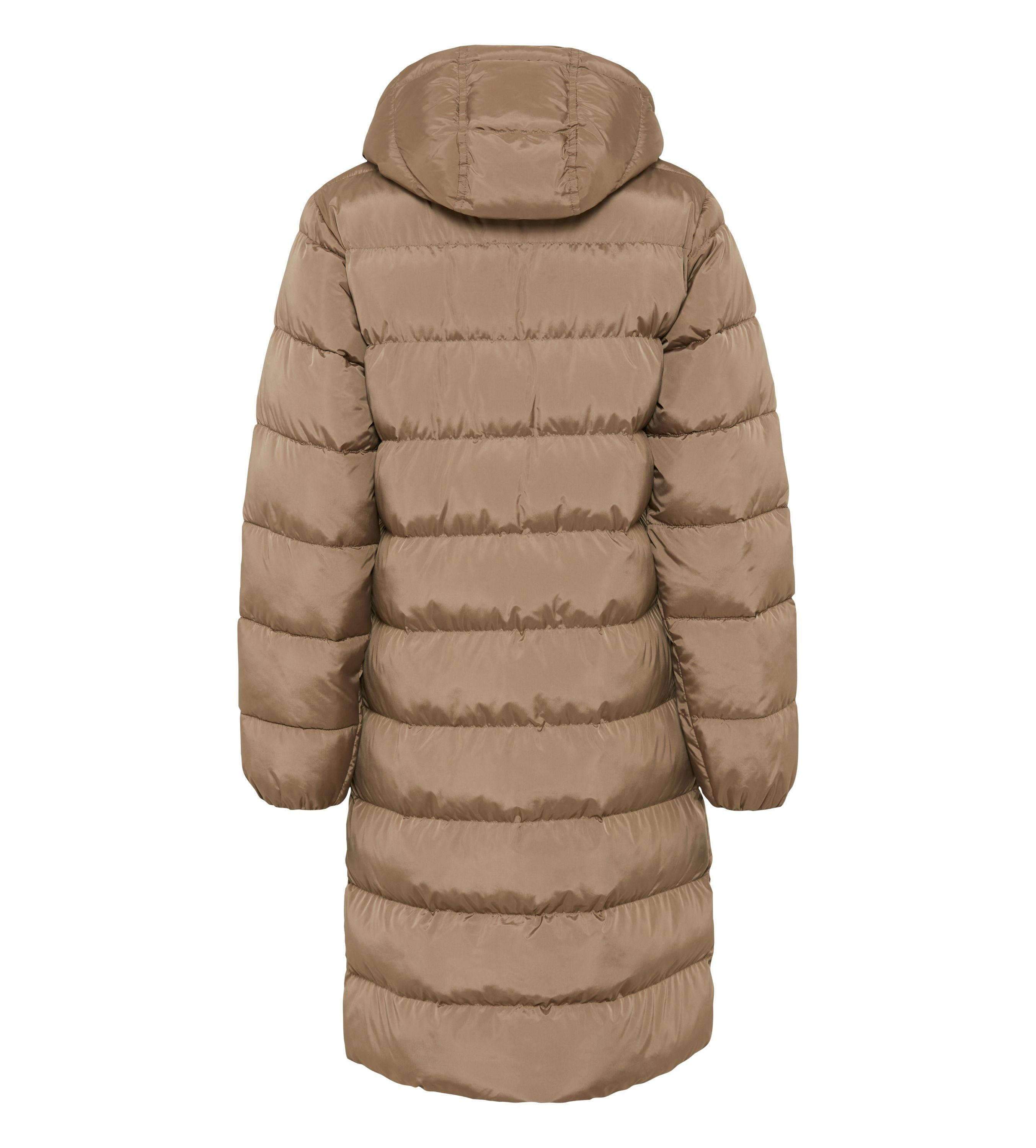 Steppmantel mit Kapuze - 0031 - Braun