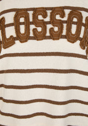 T-Shirt aus Baumwollmix - 6667-NOUGAT - Braun