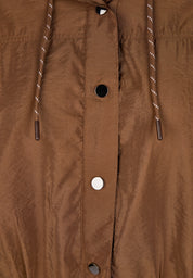 Sommerjacke mit Kapuze - 6667-NOUGAT - Braun