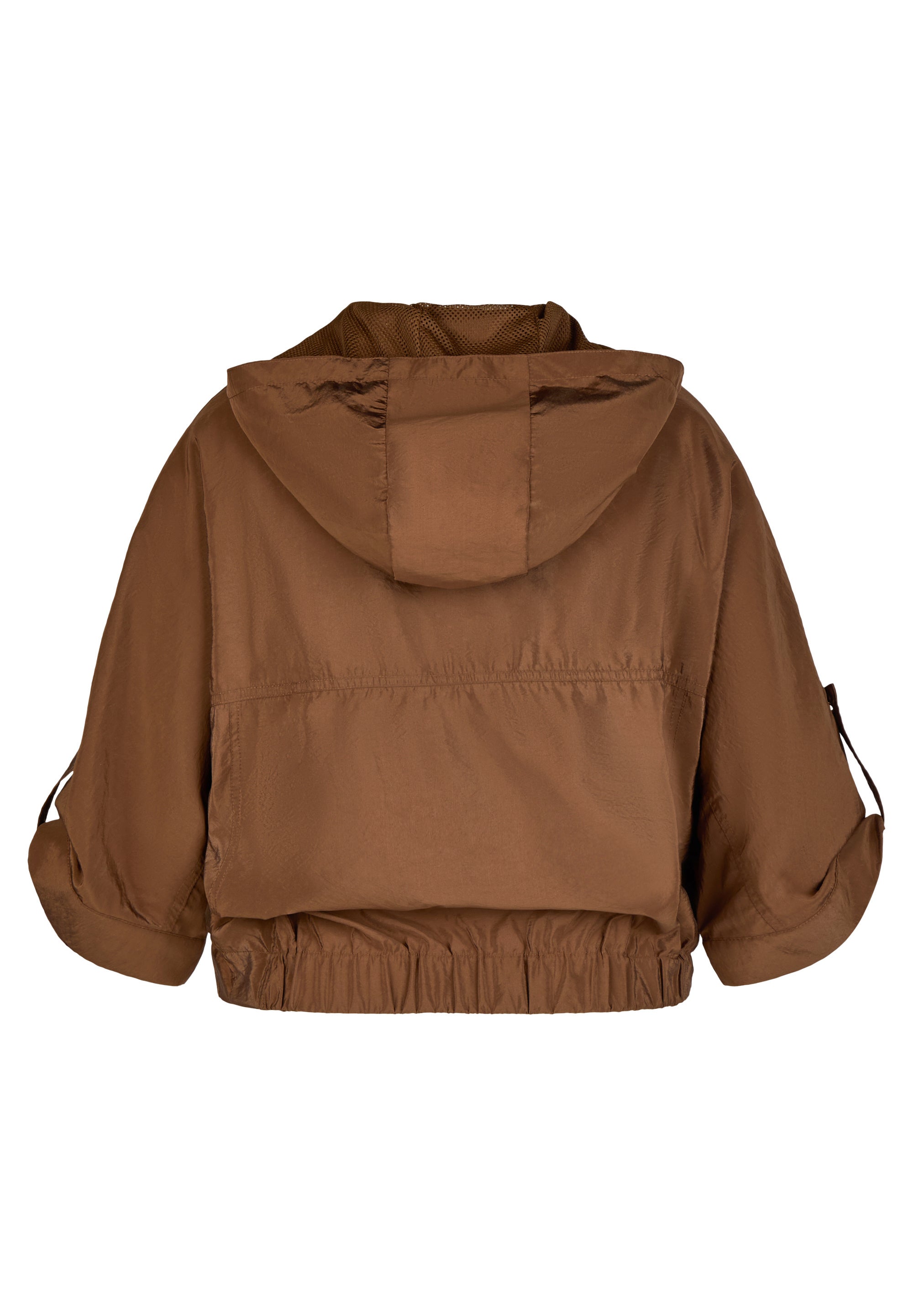 Sommerjacke mit Kapuze - 6667-NOUGAT - Braun