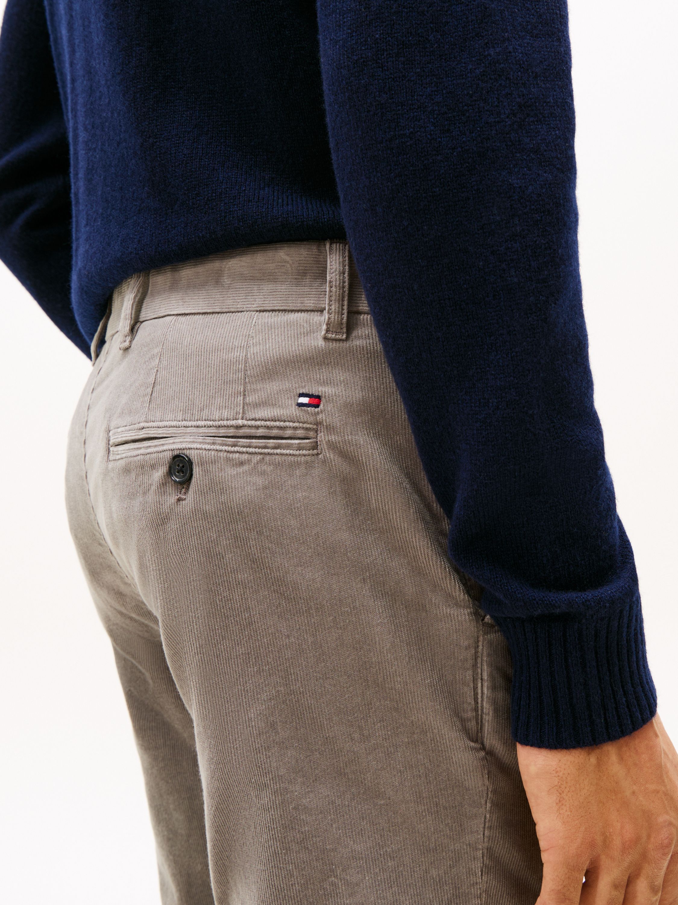 Cordhose DENTON Straight Leg - PR2-GREY - Grau