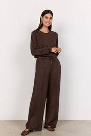 Joggpants Wide Leg - 8694-HOT FUDGE - Braun