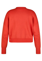 Sweatshirt aus Viskosemix - 6253-HUMMER - Orange