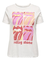 T-Shirt - Cloud Dancer/ROLLING STONES SQ - Weiß