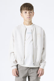 Sweatshirtjacke aus Baumwollmix - 4925-moonbeam - Creme