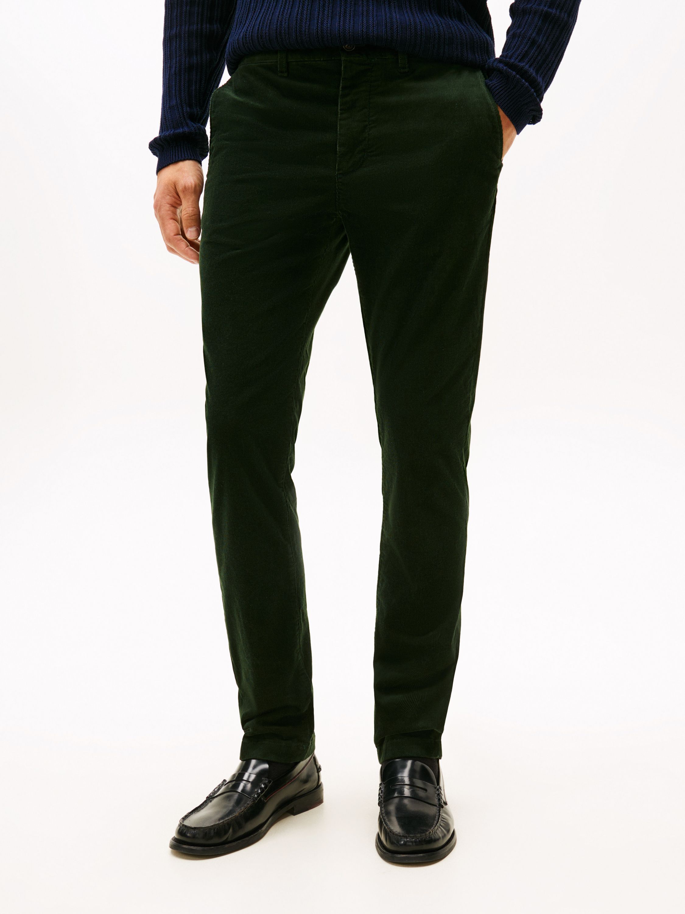 Cordhose DENTON Straight Leg - 0H9-GREEN - Grün