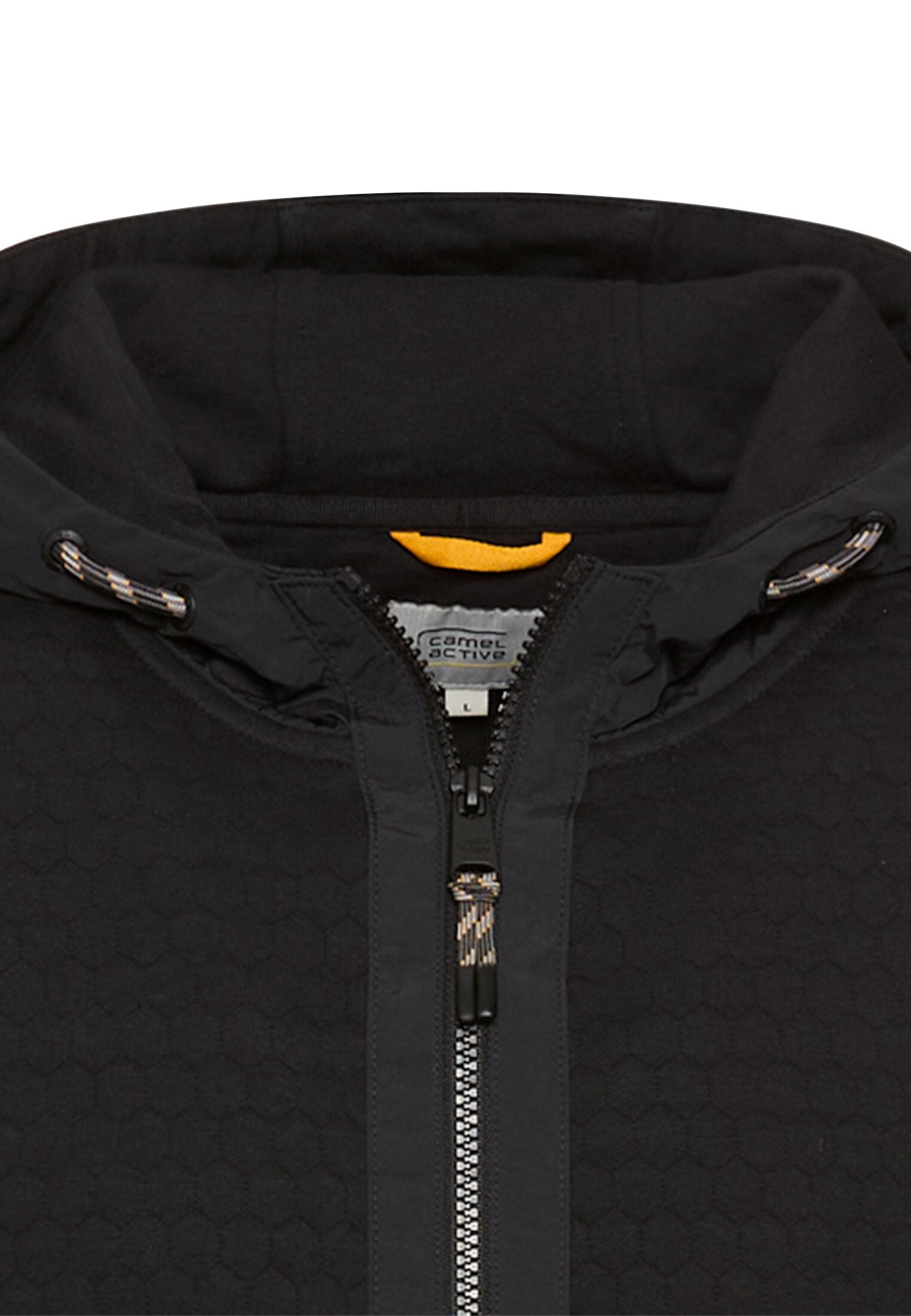 Sweatshirtjacke aus Baumwollmix - 88-Asphalt - Schwarz