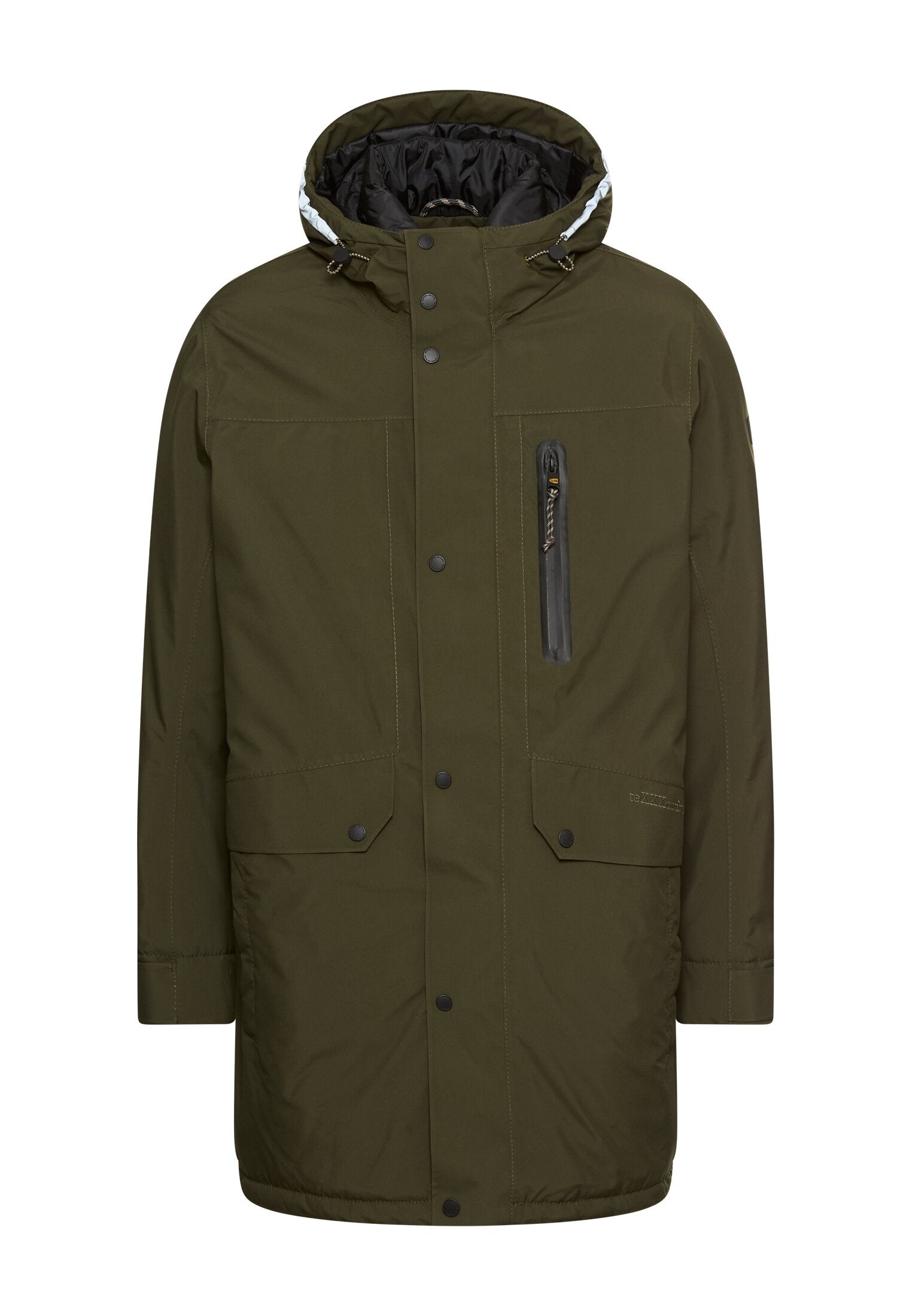 Funktionsmantel mit Kapuze - 37-Forest Green - Grün