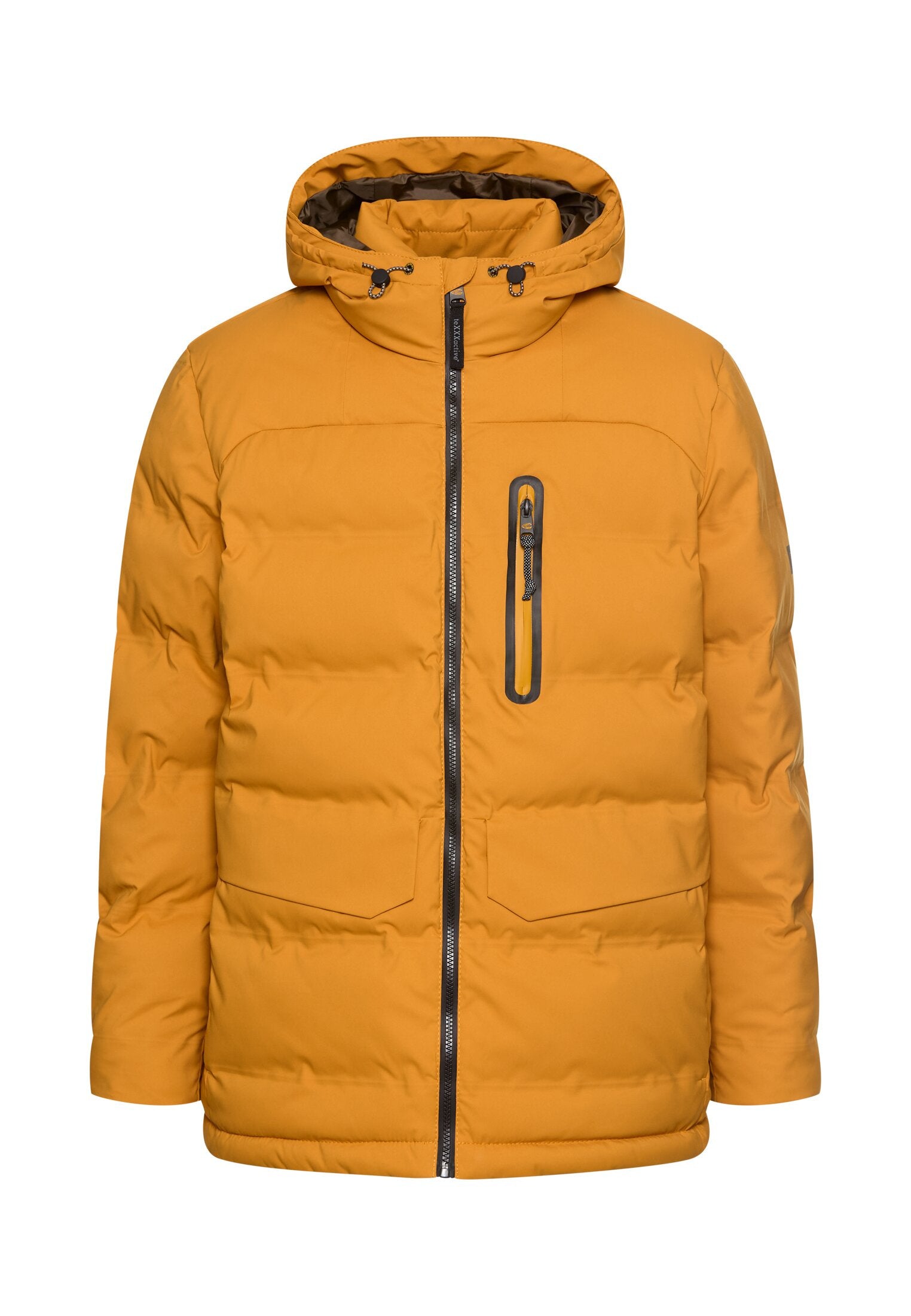 Steppjacke mit Kapuze - 67-Burned Yellow - Orange