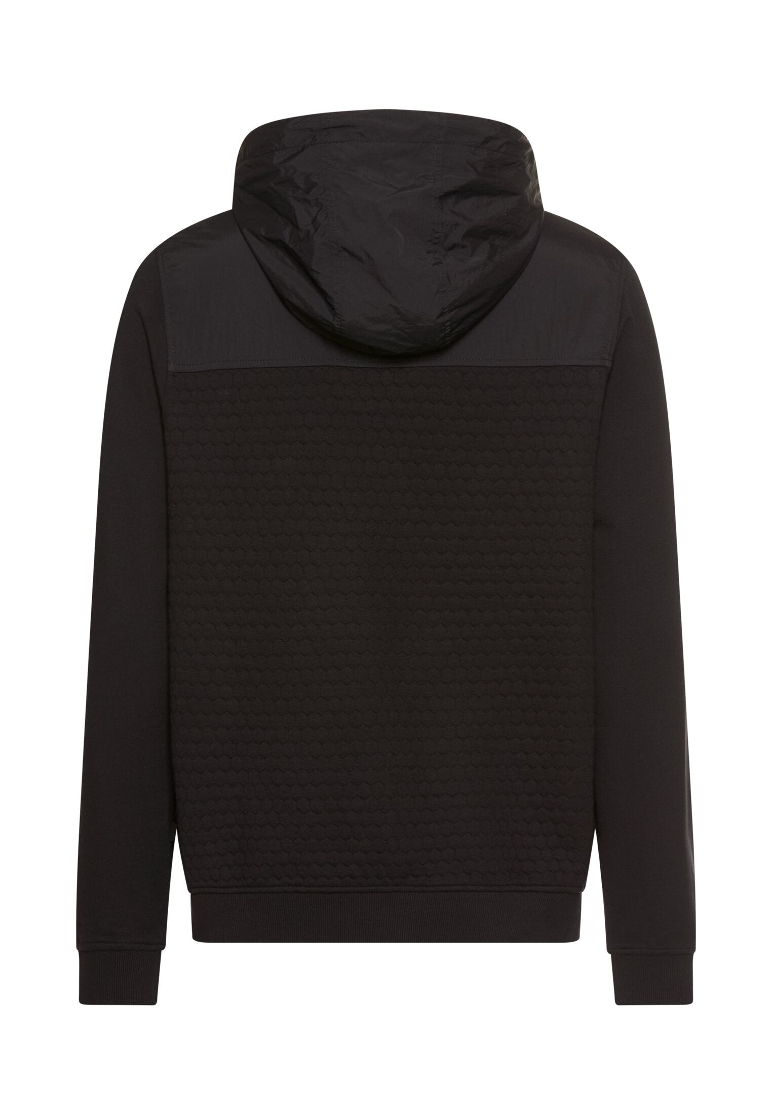 Sweatshirtjacke aus Baumwollmix - 88-Asphalt - Schwarz