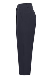 Bundfaltenhose SLOANNE Wide Leg - 890-Marine - Blau