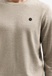 Strickpullover Regular Fit aus Baumwollmix - 015-Sand - Beige