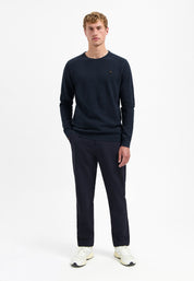 Strickpullover aus Baumwolle - 078-Night - Blau