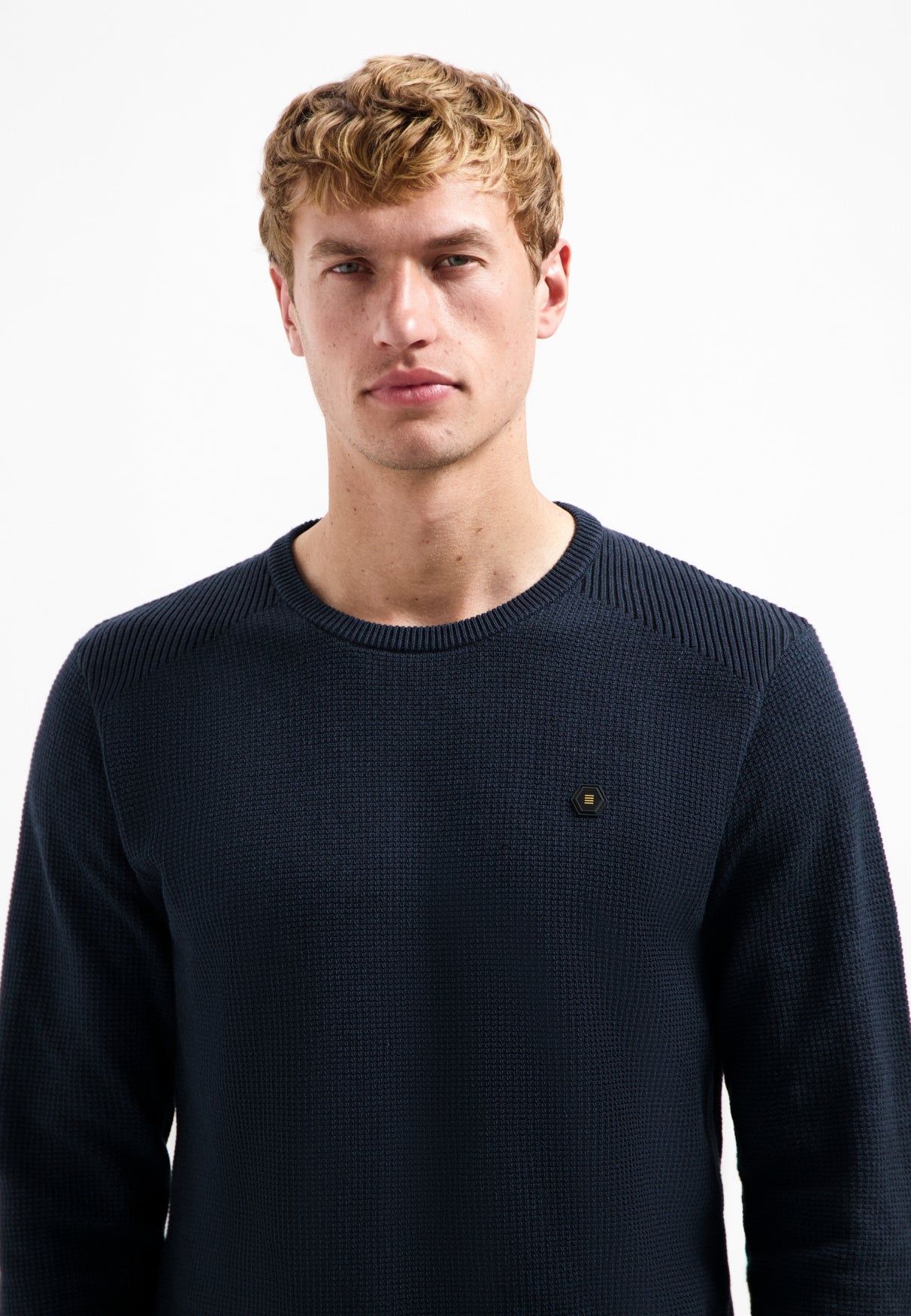 Strickpullover aus Baumwolle - 078-Night - Blau