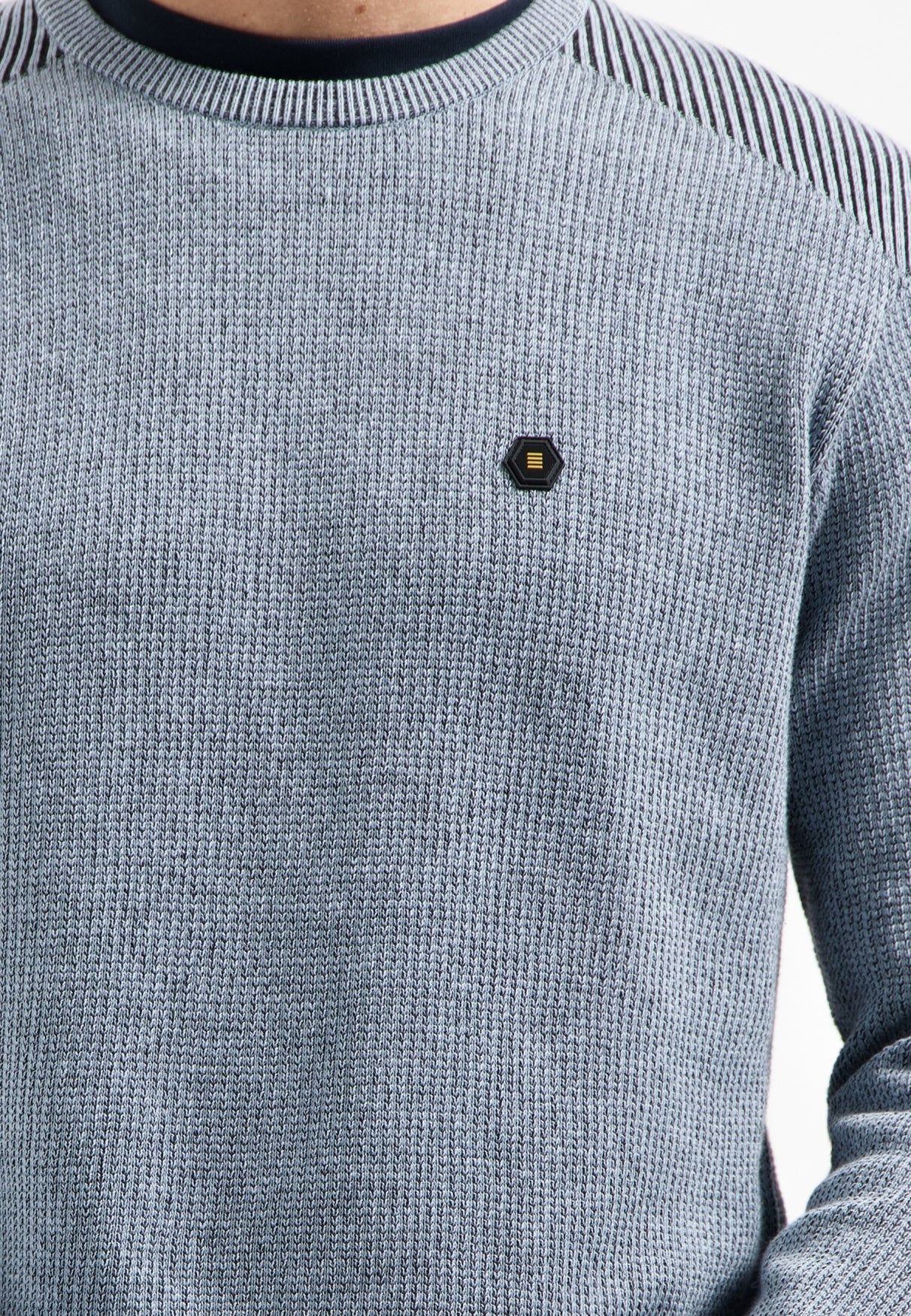 Strickpullover aus Baumwolle - 138-Dusty Blue - Blau