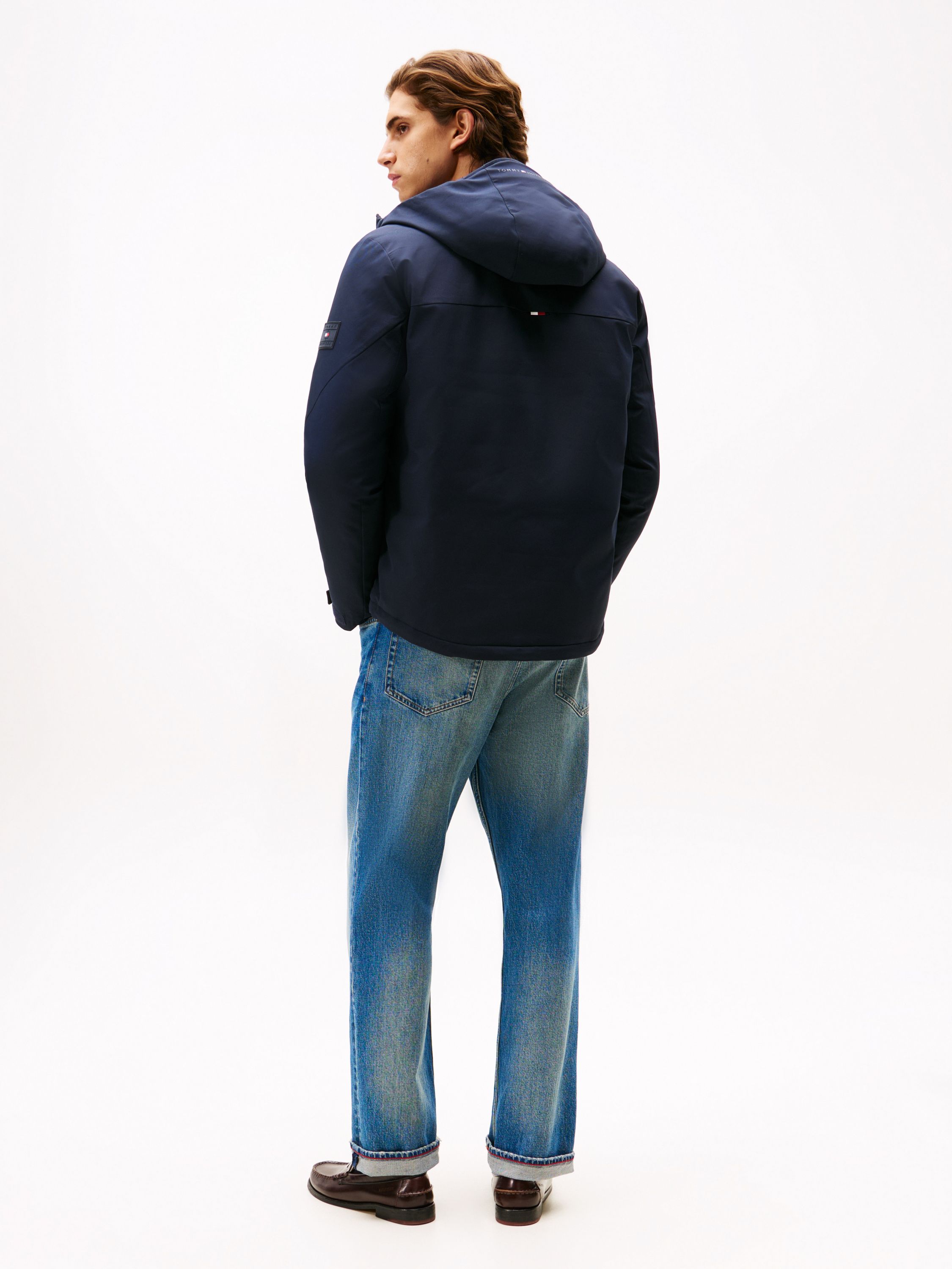 Übergangsjacke mit Kapuze - DW5-BLUE - Blau