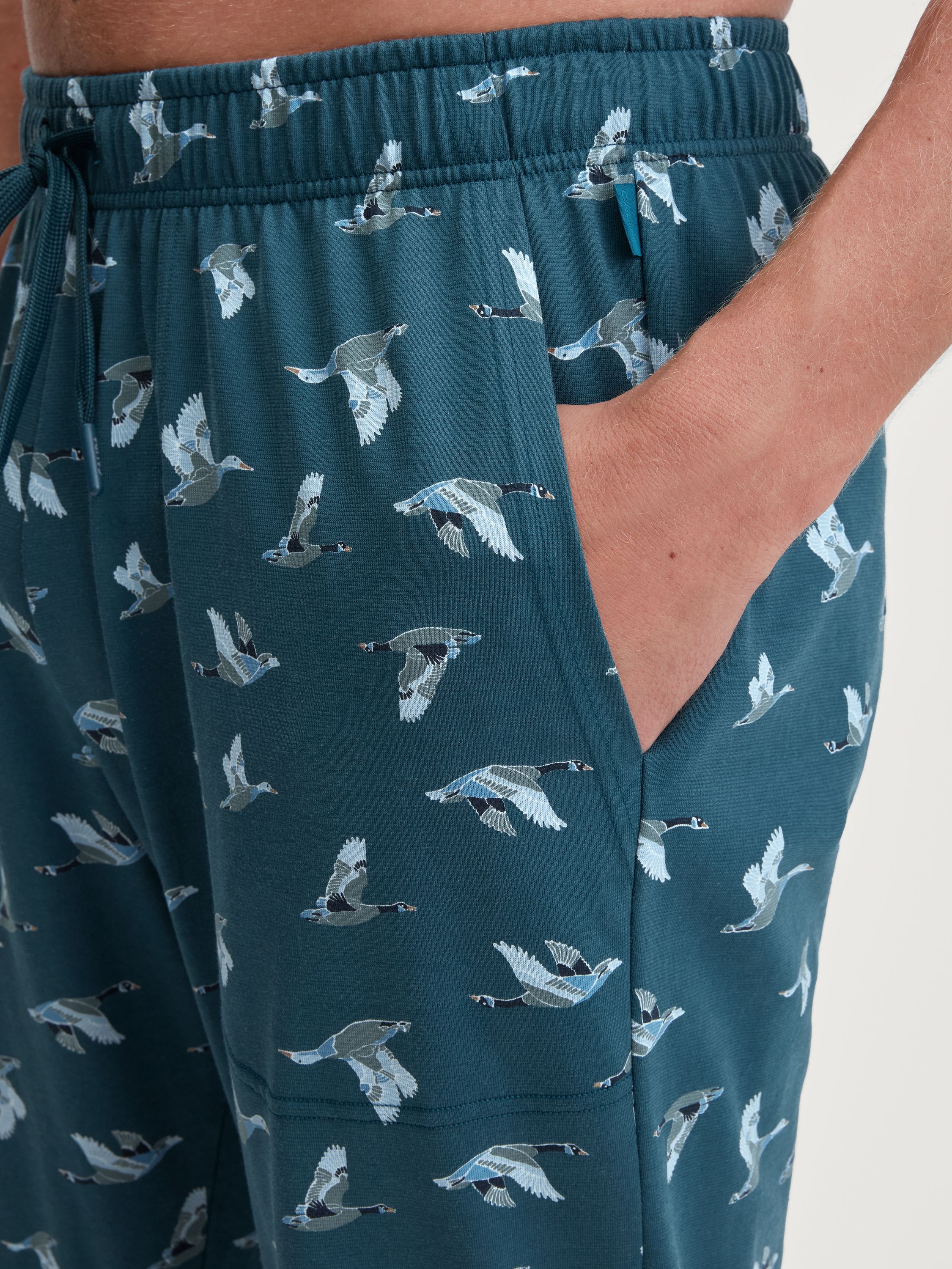 Schlafhose aus Baumwolle - 549 dark glen - Grün