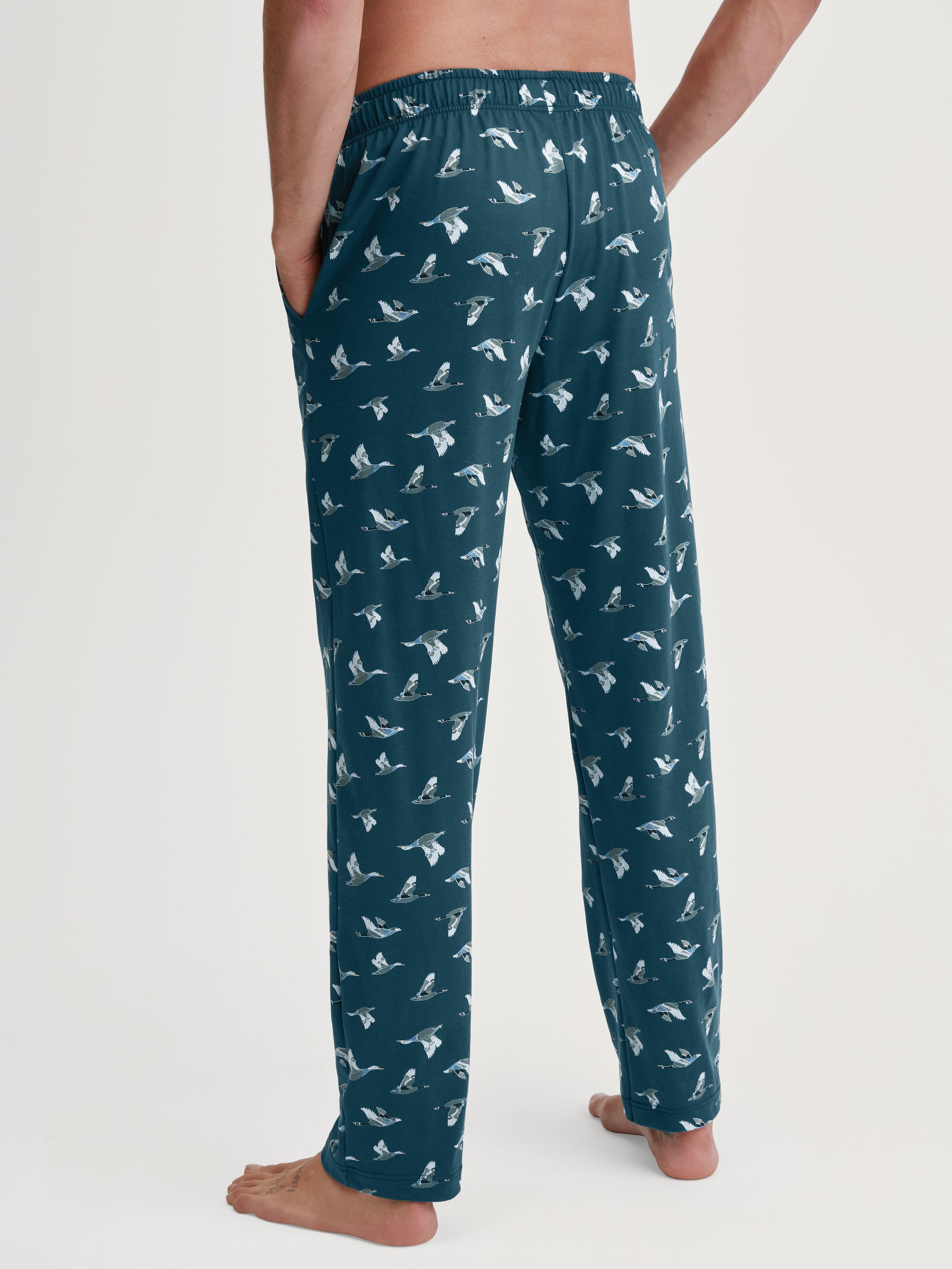 Schlafhose aus Baumwolle - 549 dark glen - Grün