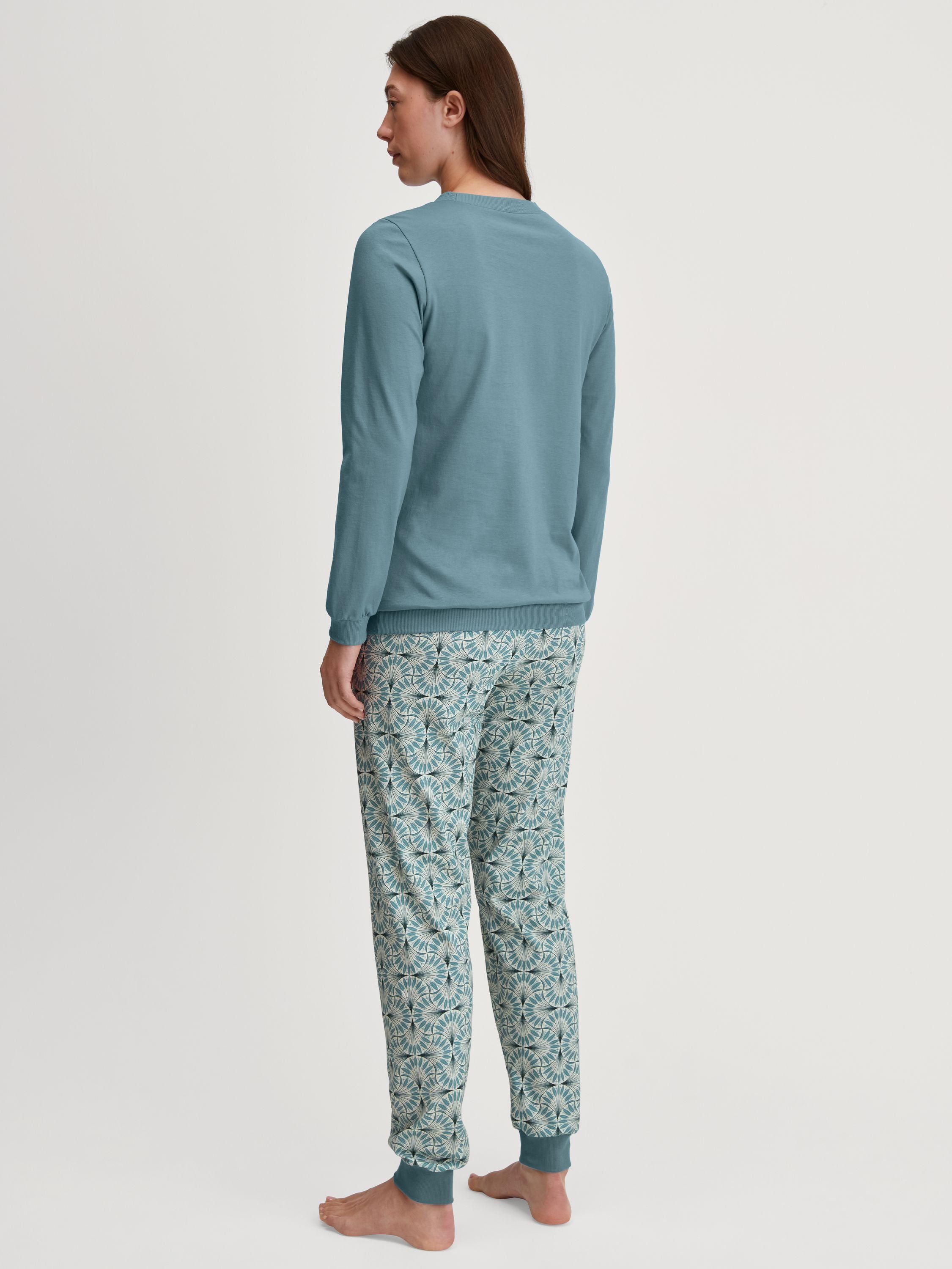 Schlafanzug aus Bio-Baumwolle - 544 smoke blue - Blau