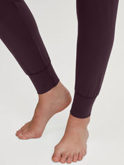 Pyjamahose Slim Fit - 227 black cherry - Rot