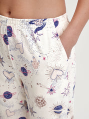 Schlafhose aus Bio-Baumwolle - 904-charm cream - Creme