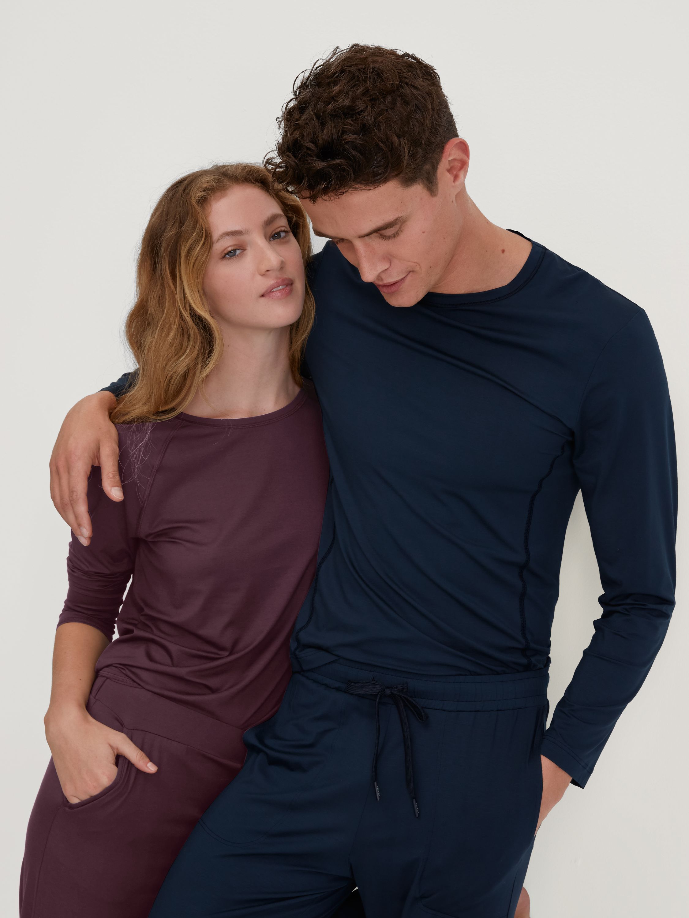 Langarmshirt - 227 black cherry - Rot