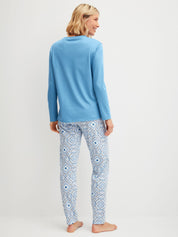 Pyjama-Set - 302 riviera blue - Blau