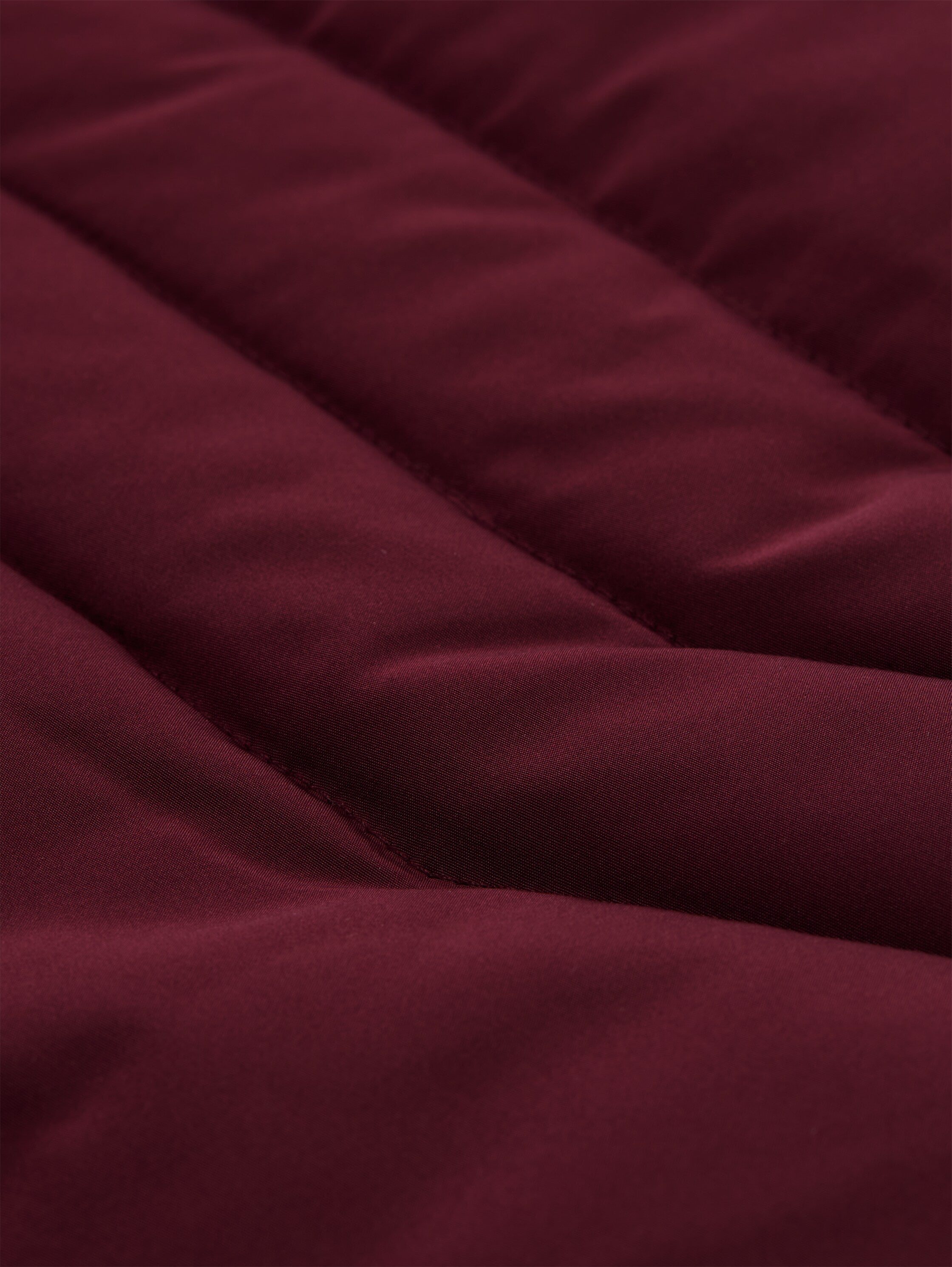 Puffer-Jacke mit abnehmbarer Kapuze - 16427-bordeaux red - Rot