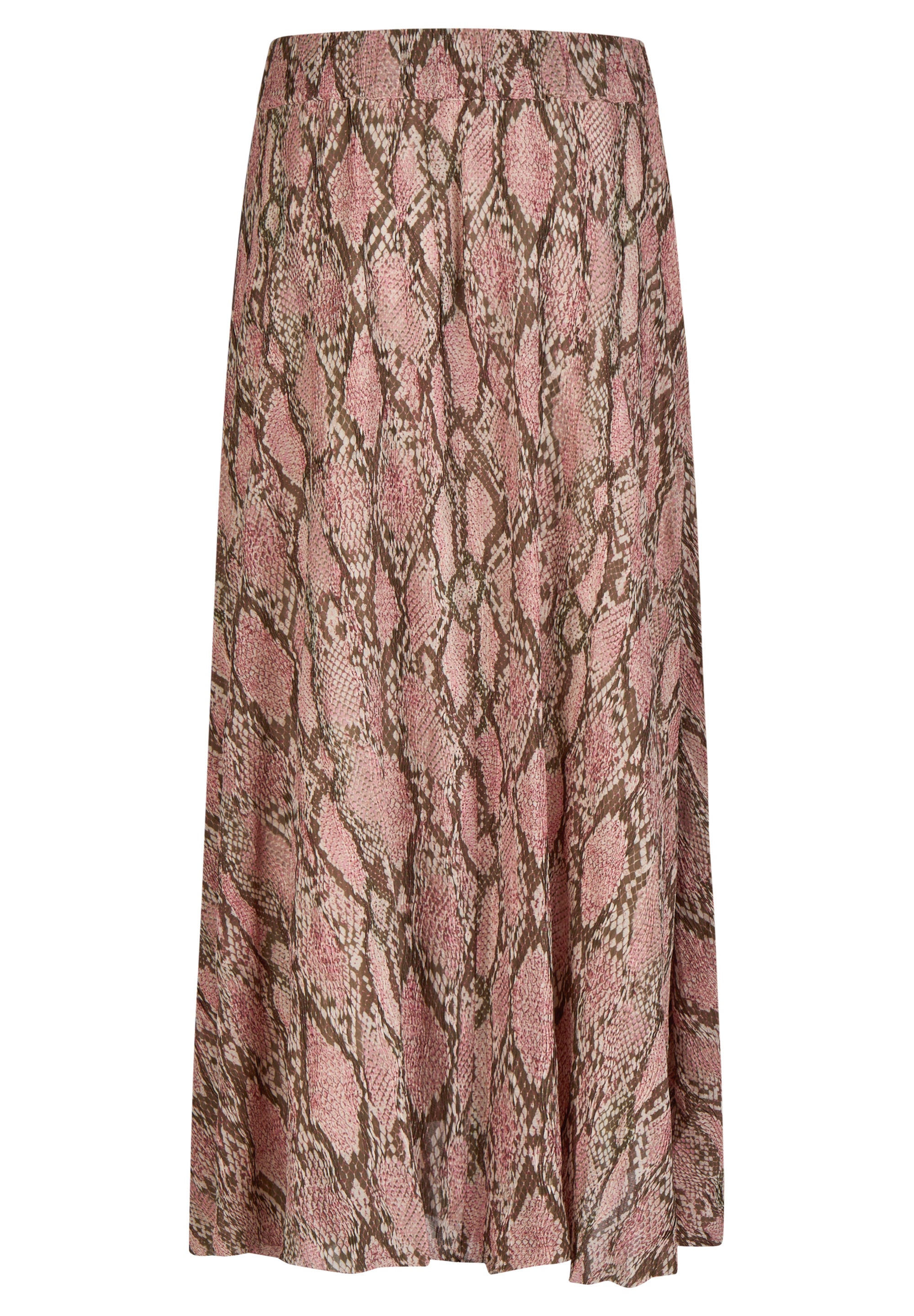 A-Linie-Rock Maxi mit Animalprint - 6607-KERAMIK - Rosa