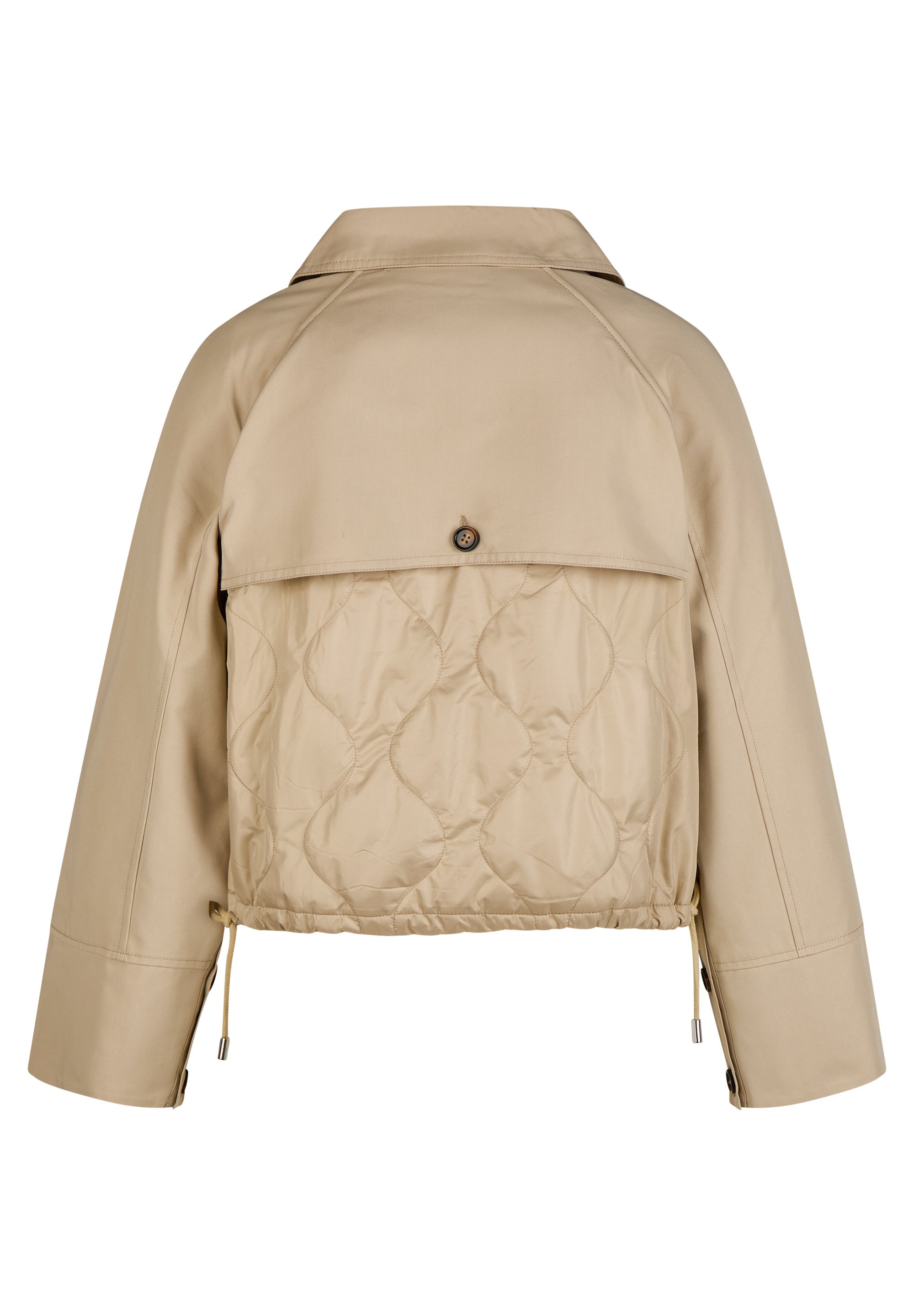 Trench-Jacke aus Baumwollmix - 6608-ELFENBEIN - Beige