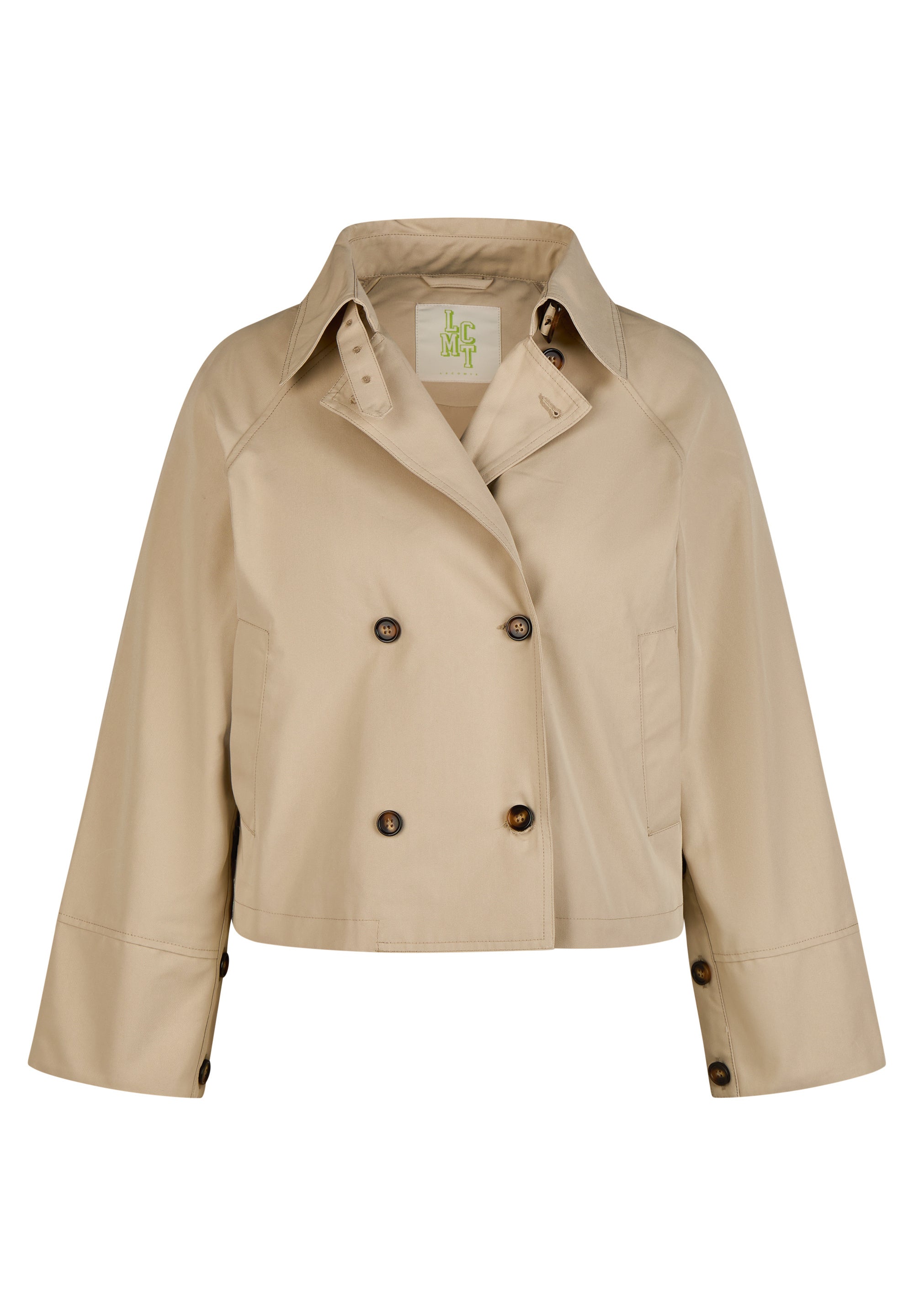 Trench-Jacke aus Baumwollmix - 6608-ELFENBEIN - Beige