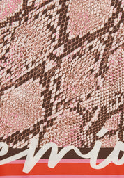 Tuch mit Animalprint - 6212-ROSA - Rosa