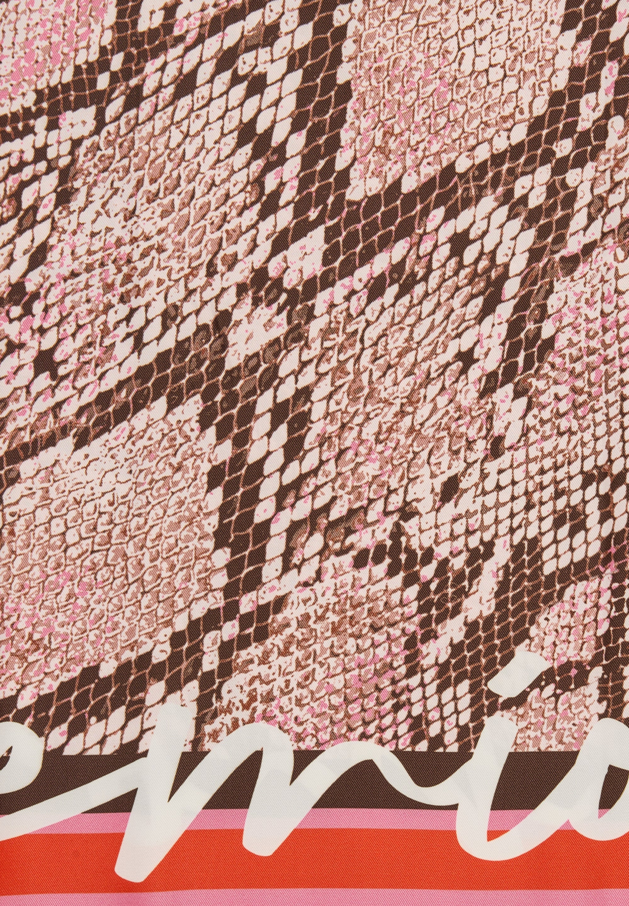 Tuch mit Animalprint - 6212-ROSA - Rosa