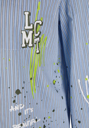 Bluse Oversized Fit - 6301-LICHTBLAU - Blau