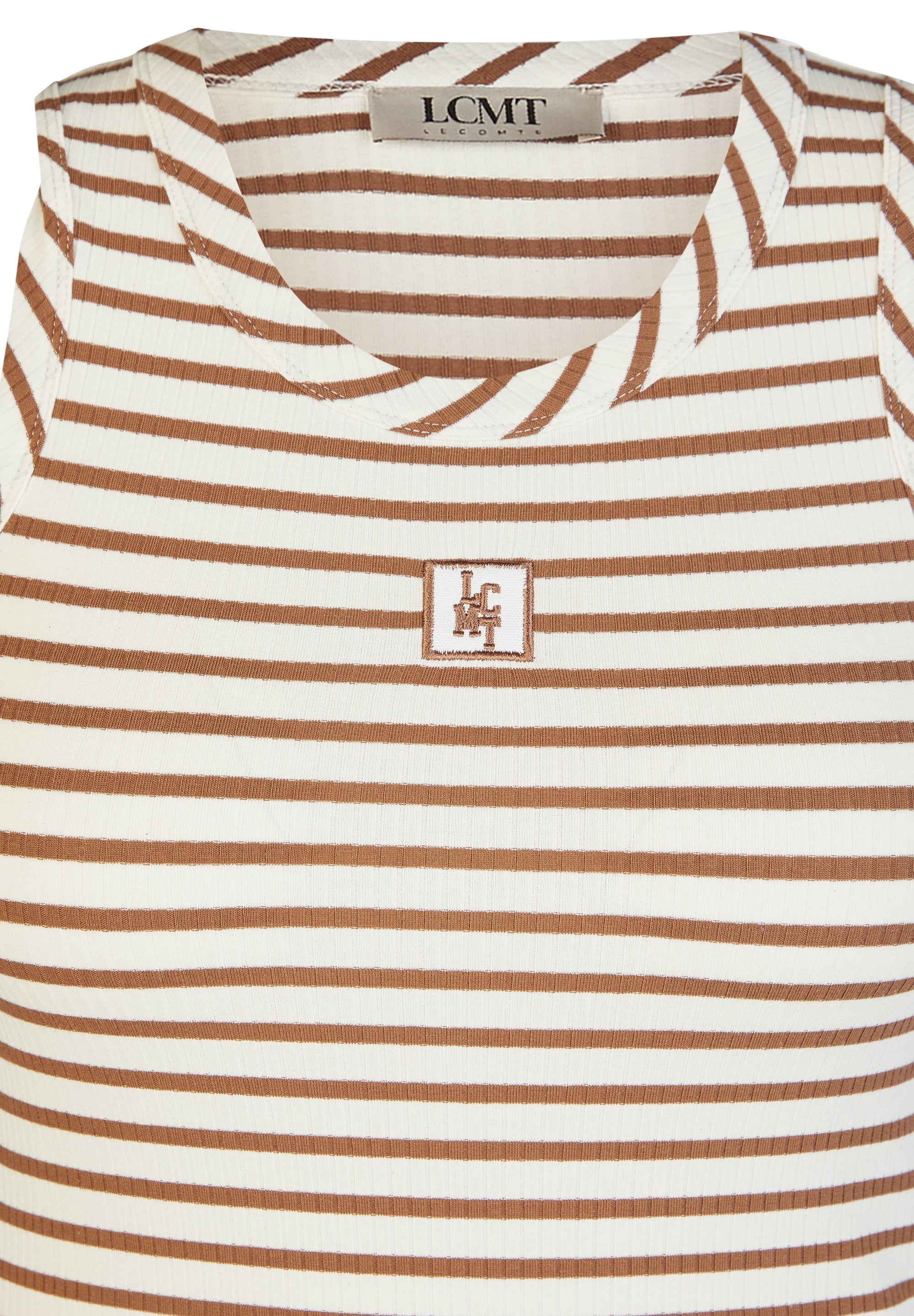 Tanktop aus Baumwollmix - 6667-NOUGAT - Braun