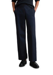 Chinohose Wide Leg - 889-thunder blue - Blau