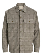 Overshirt Relaxed Fit - Brindle/CHECK - Beige